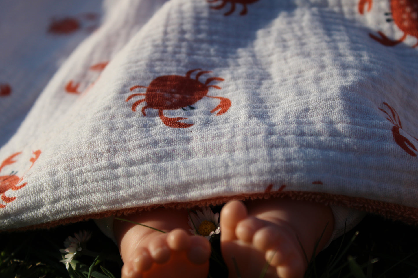 Serviette crabes